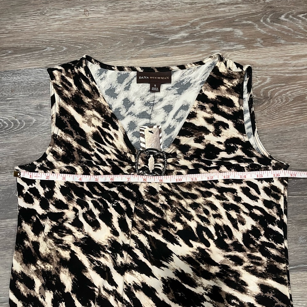 🆕 Dana Buchanan Leopard Print Dress Size Small - Picture 6 of 8
